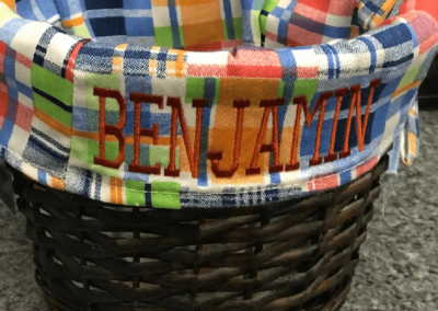 Embroidered Easter Basket